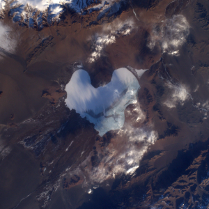 View from the sky above. View of the Earth's surface